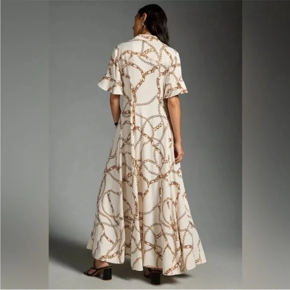 Anthropologie | Maeve | Chain Print Dress | L - Picture 3 of 5